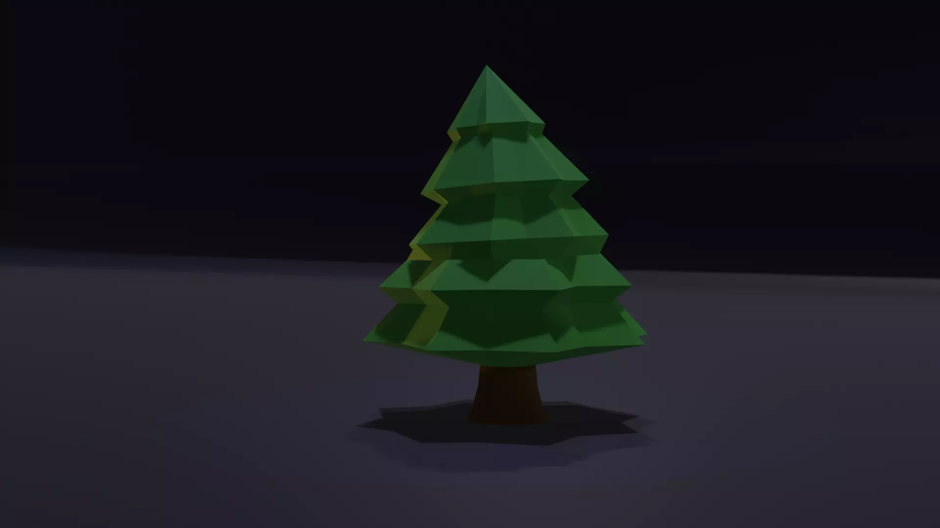Lowpoly Tree Christmastree Free 3D model_0
