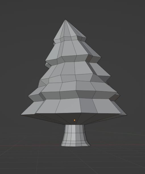 Lowpoly Tree Christmastree Free 3D model_1