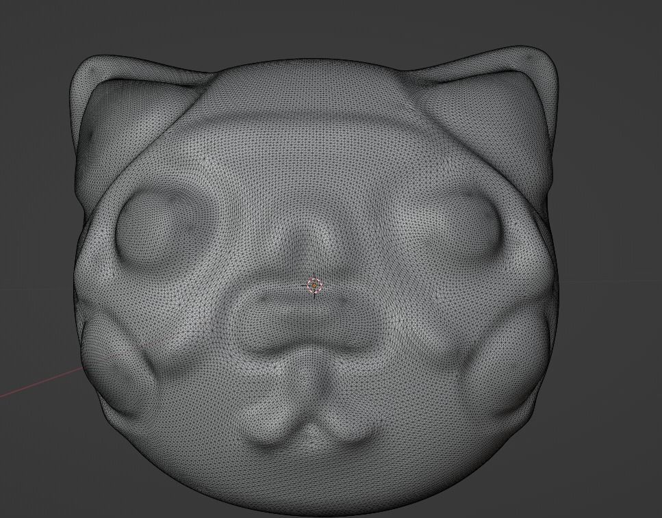 Snowshoe Siamese Cute Wool Cat Toy 3D Model 3D model_14