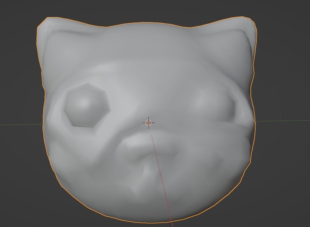 Snowshoe Siamese Cute Wool Cat Toy 3D Model 3D model_15