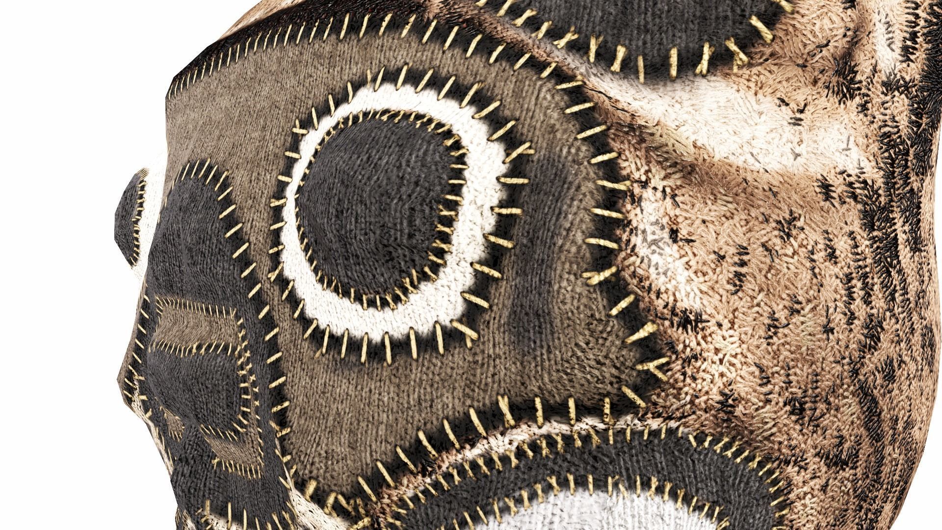 Snowshoe Siamese Cute Wool Cat Toy 3D Model 3D model_5