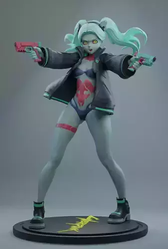 Cyberpunk Edgerunner Rebecca 3D print model