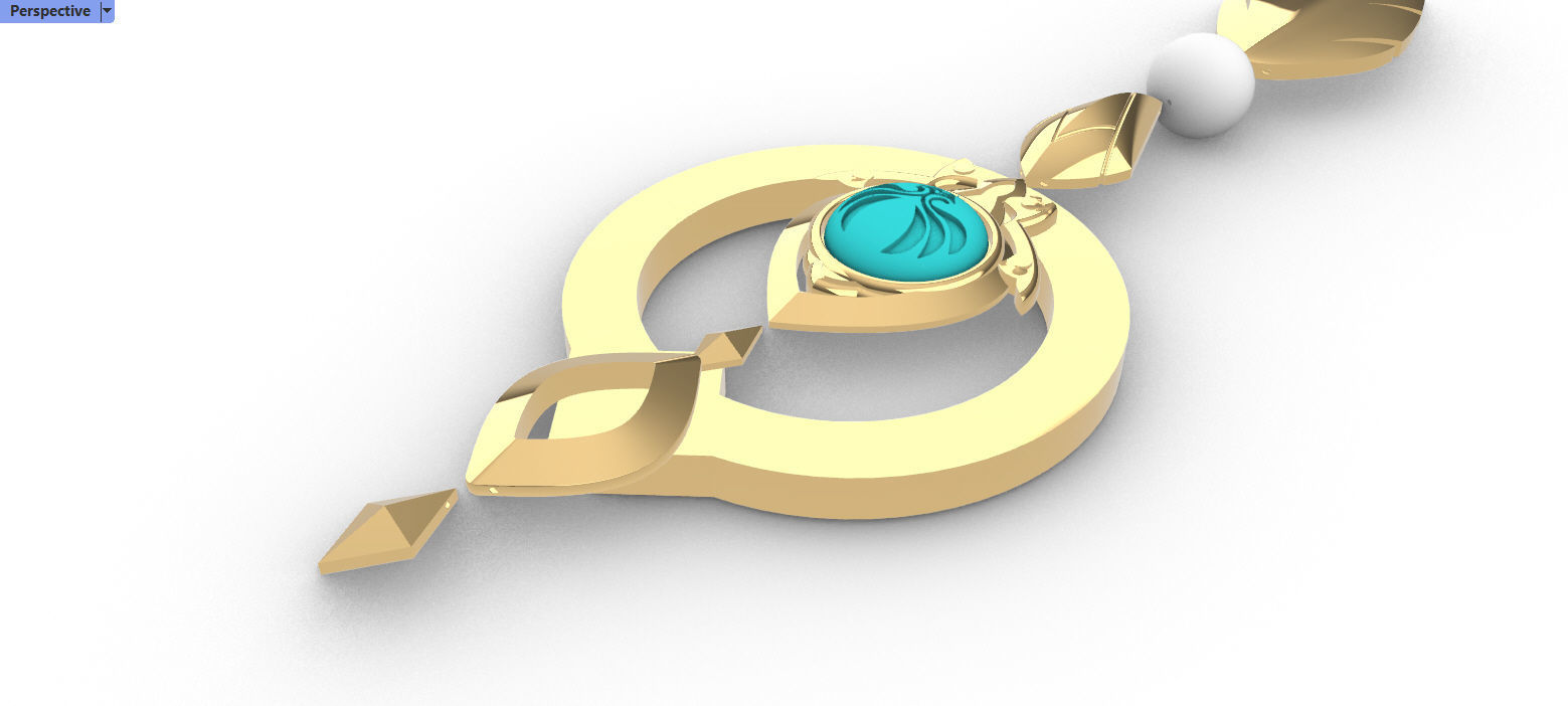 Genshin Impact Scaramouche Wanderer Anemo Vision 3D print model_1