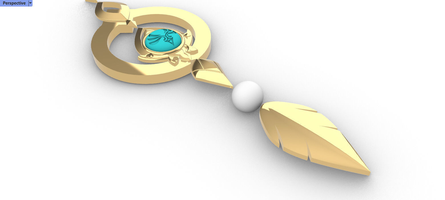 Genshin Impact Scaramouche Wanderer Anemo Vision 3D print model_2