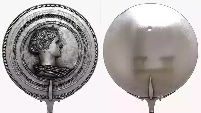 Roman silver mirror