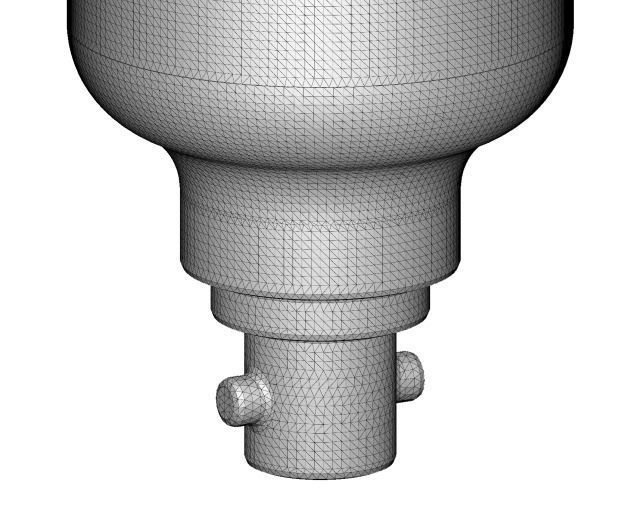 Glowing CFL Lamp 3D model_4