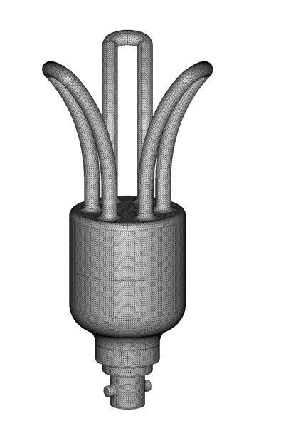 Glowing CFL Lamp 3D model_3