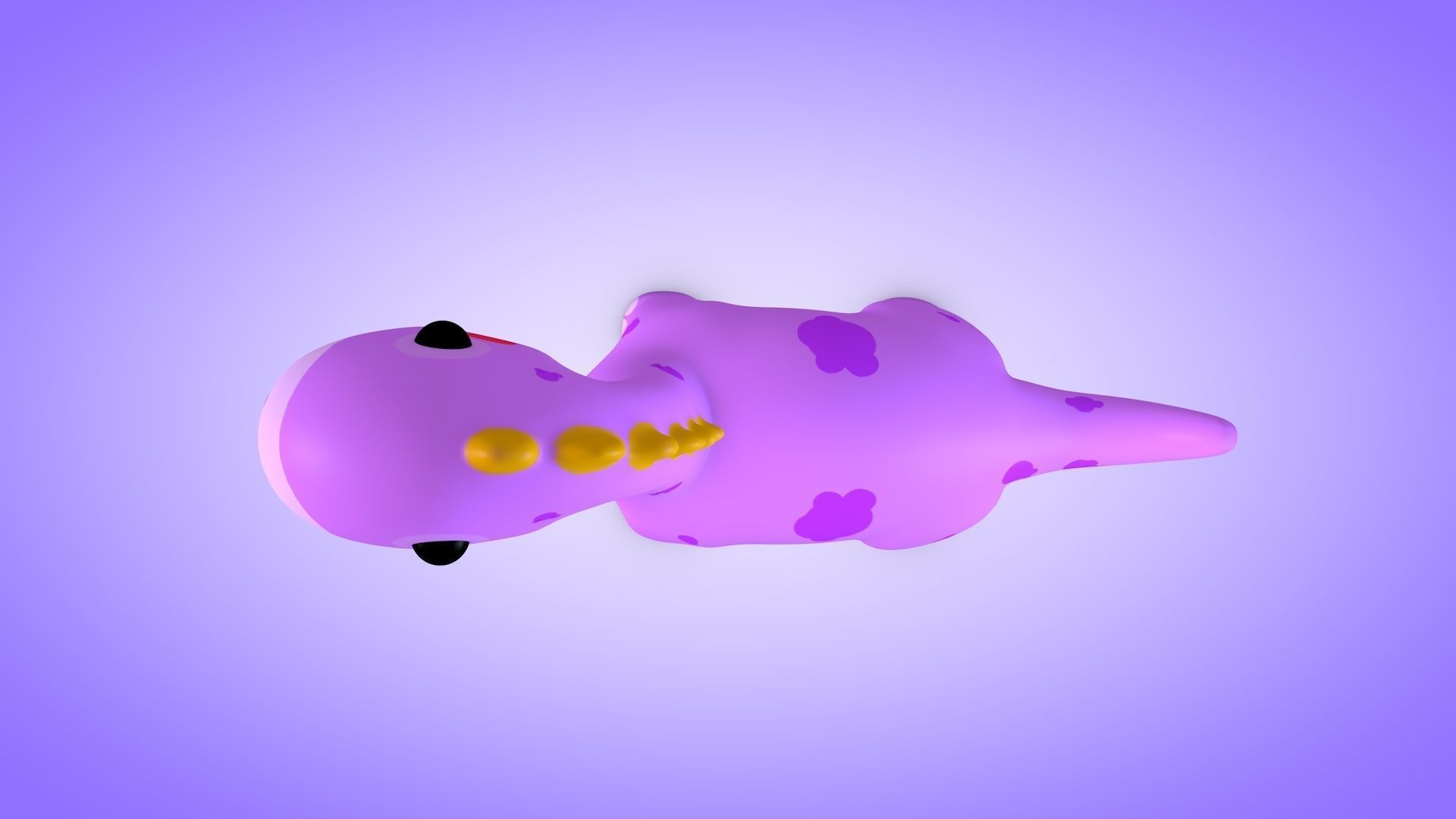 Dinosaur Low-poly 3D model_8