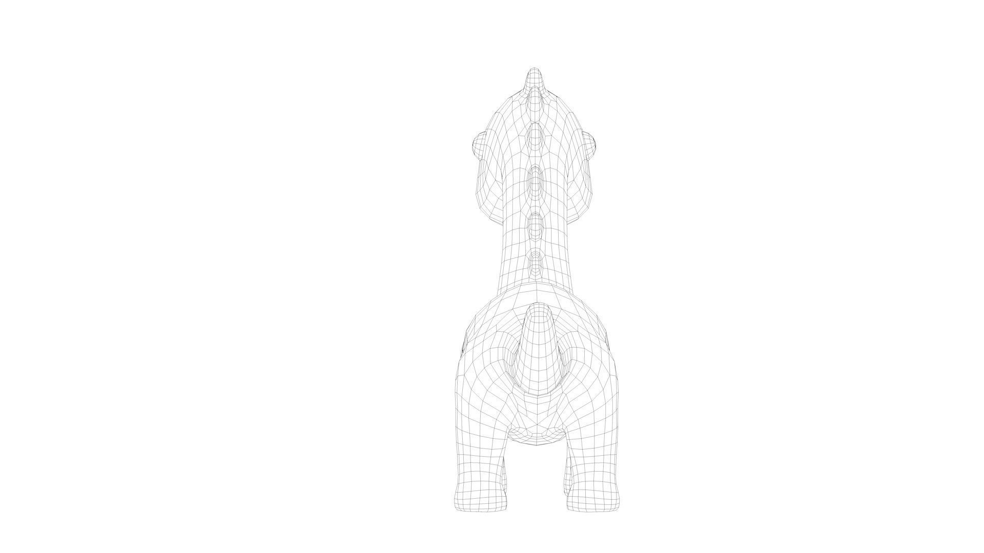 Dinosaur Low-poly 3D model_12