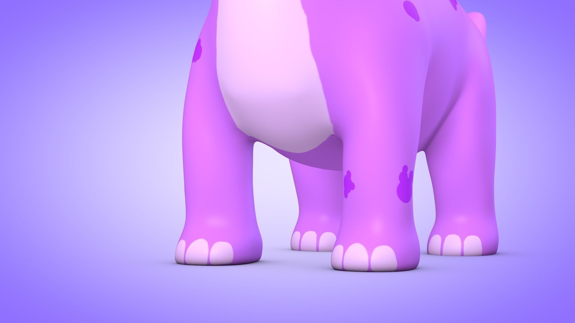 Dinosaur Low-poly 3D model_7