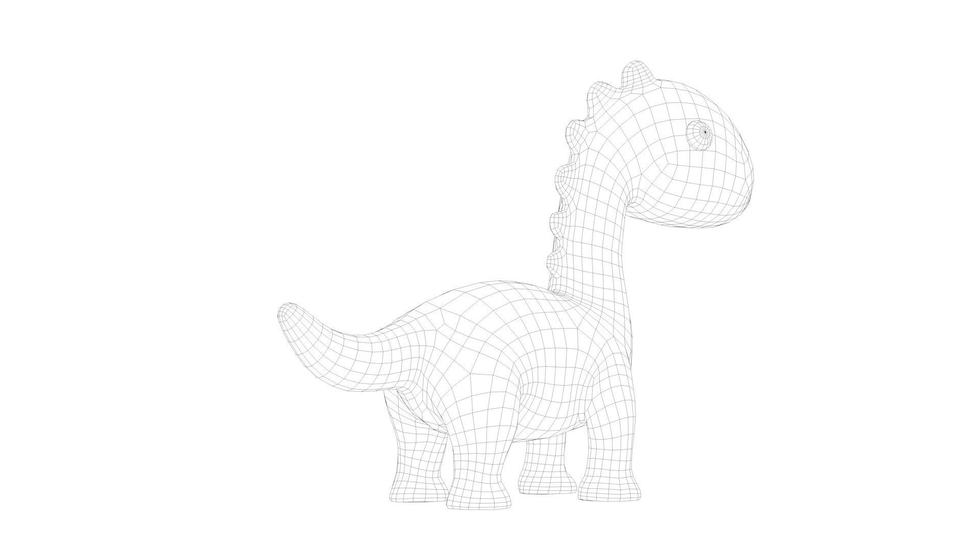 Dinosaur Low-poly 3D model_13