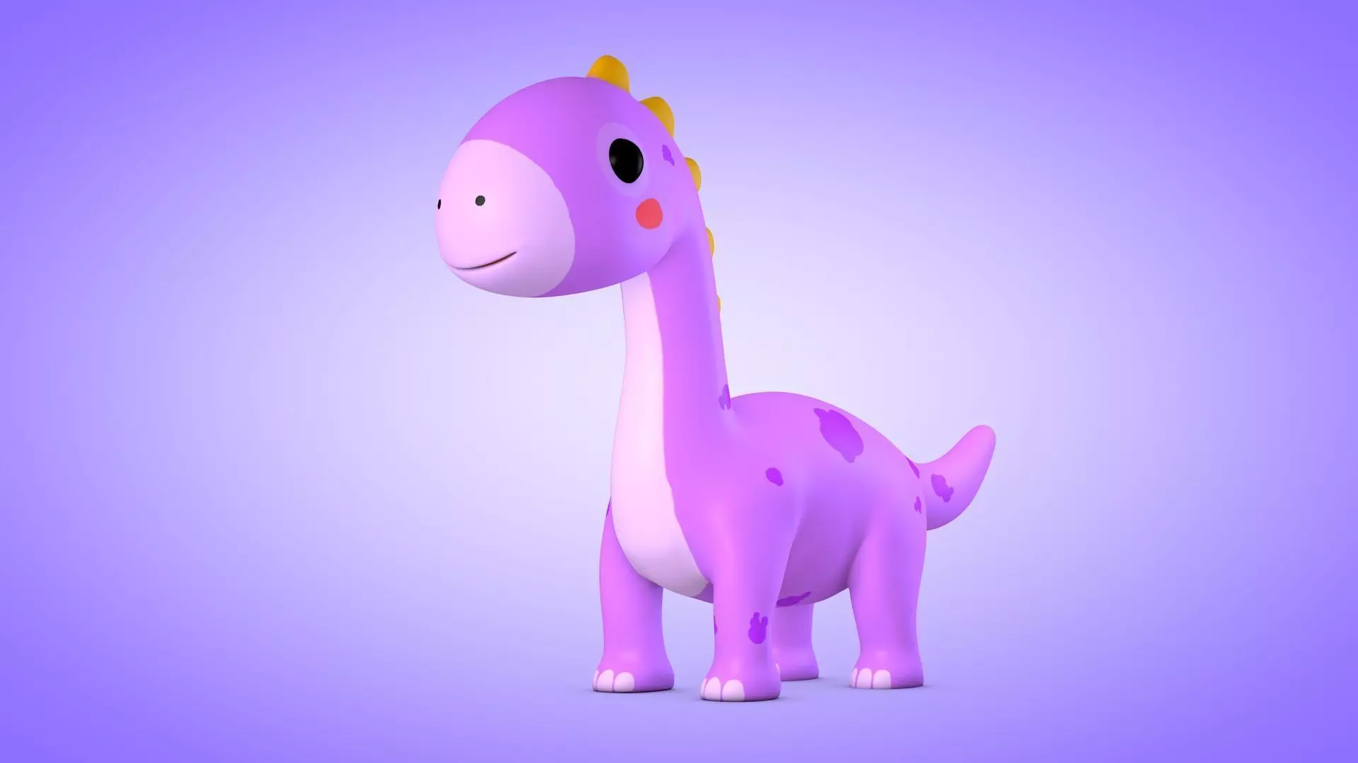 Dinosaur Low-poly 3D model_0