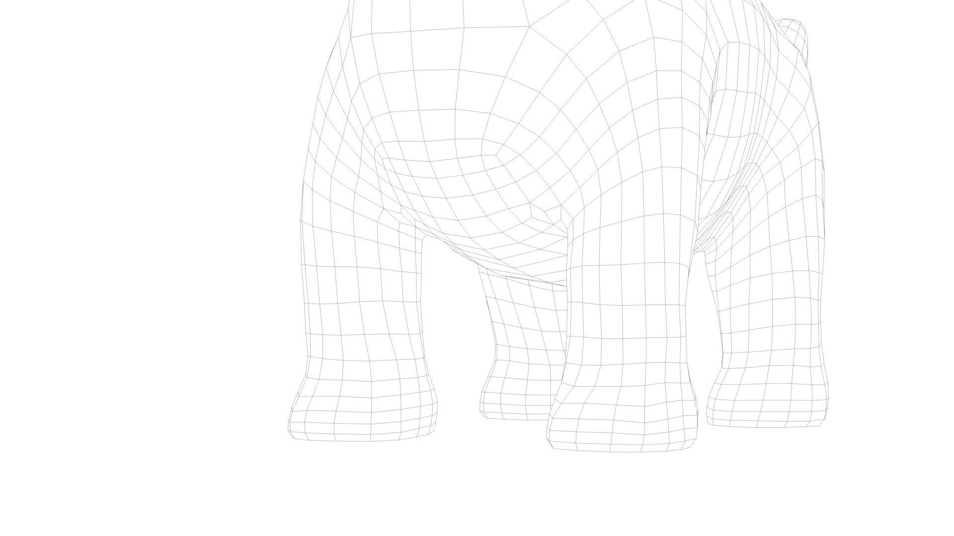 Dinosaur Low-poly 3D model_16