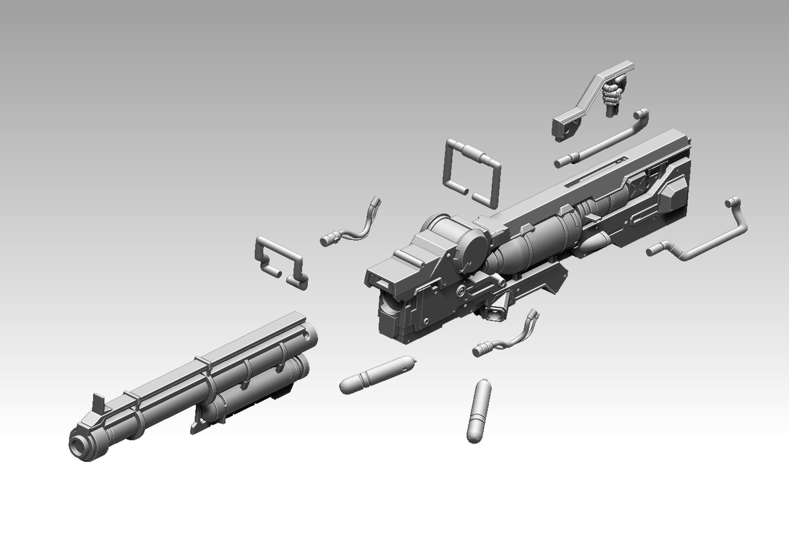 Like Zaku 3D print model_6