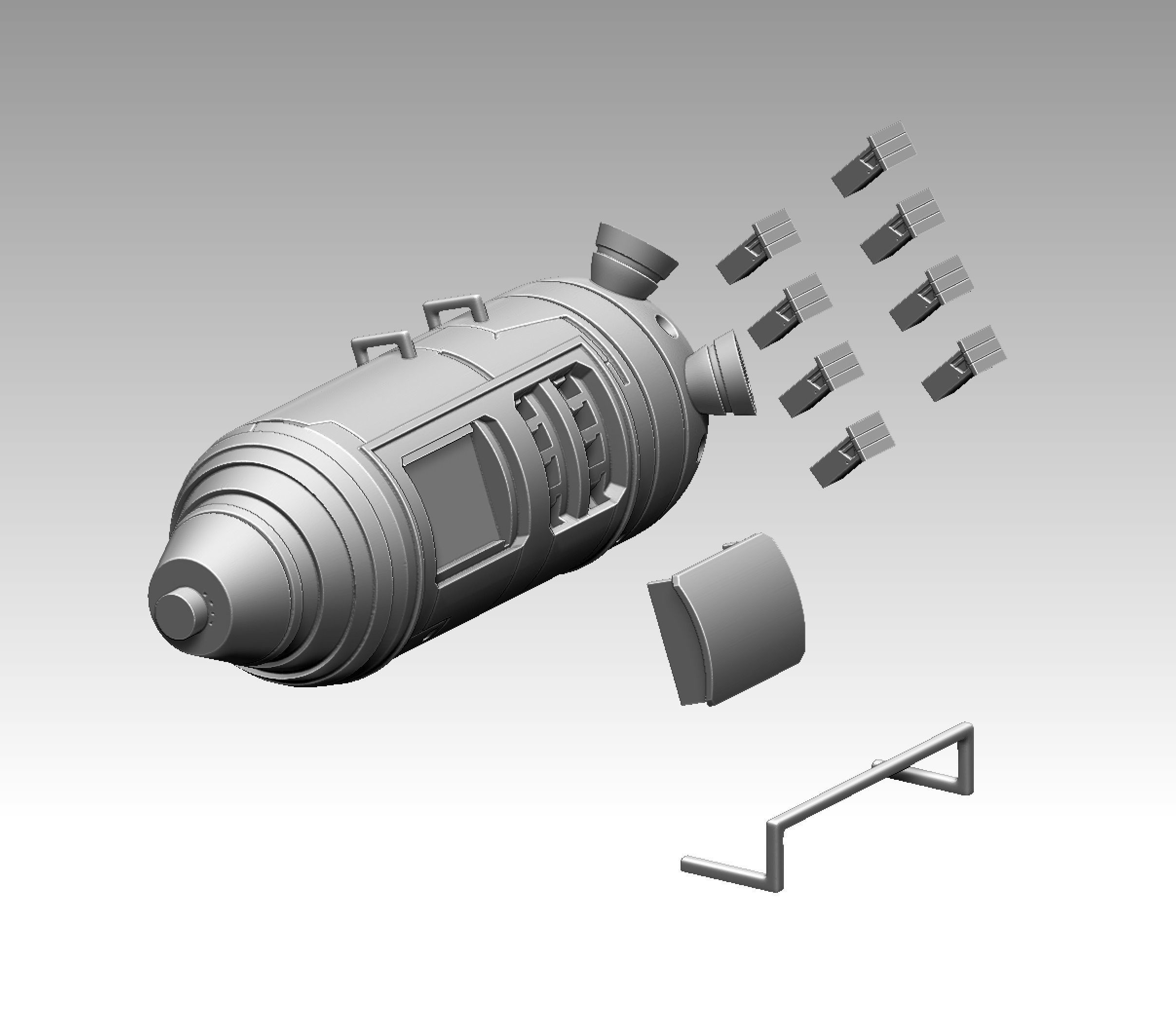 Like Zaku 3D print model_3