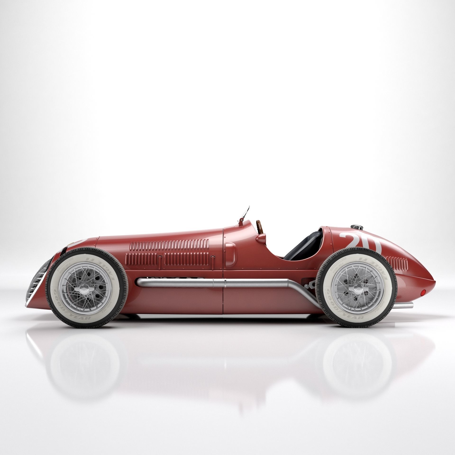 Ferrari F1 125 1950 3D model_3