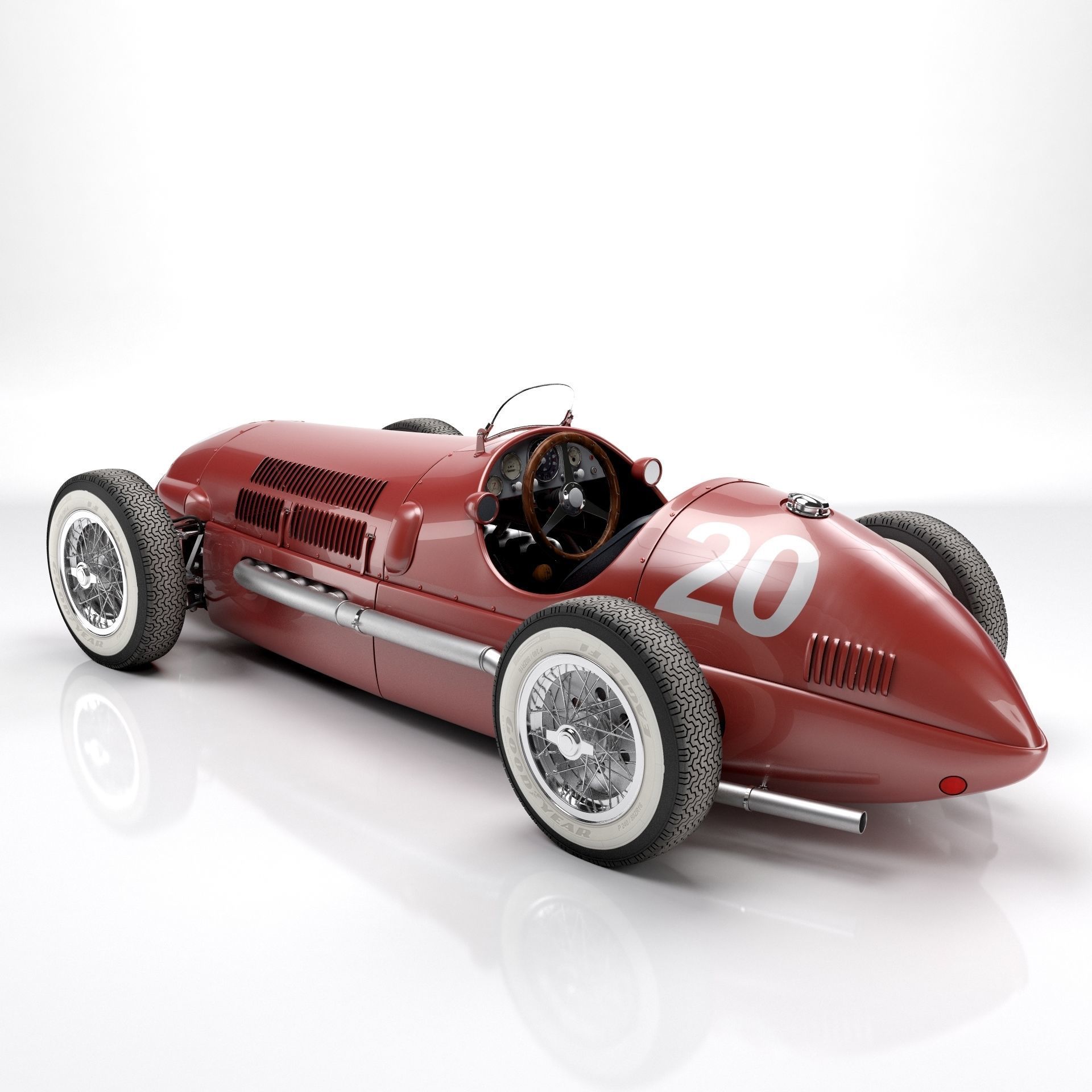 Ferrari F1 125 1950 3D model_6