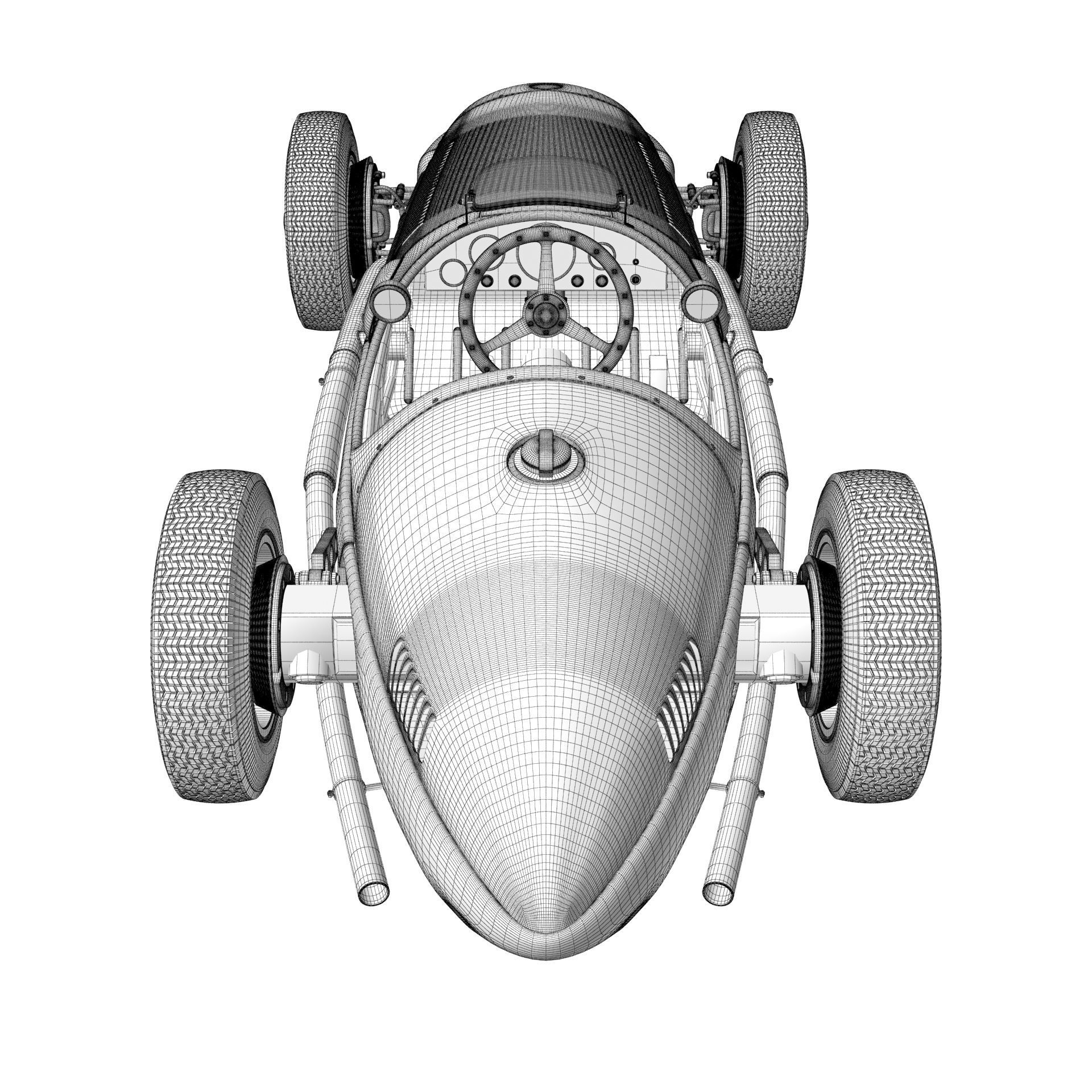 Ferrari F1 125 1950 3D model_30
