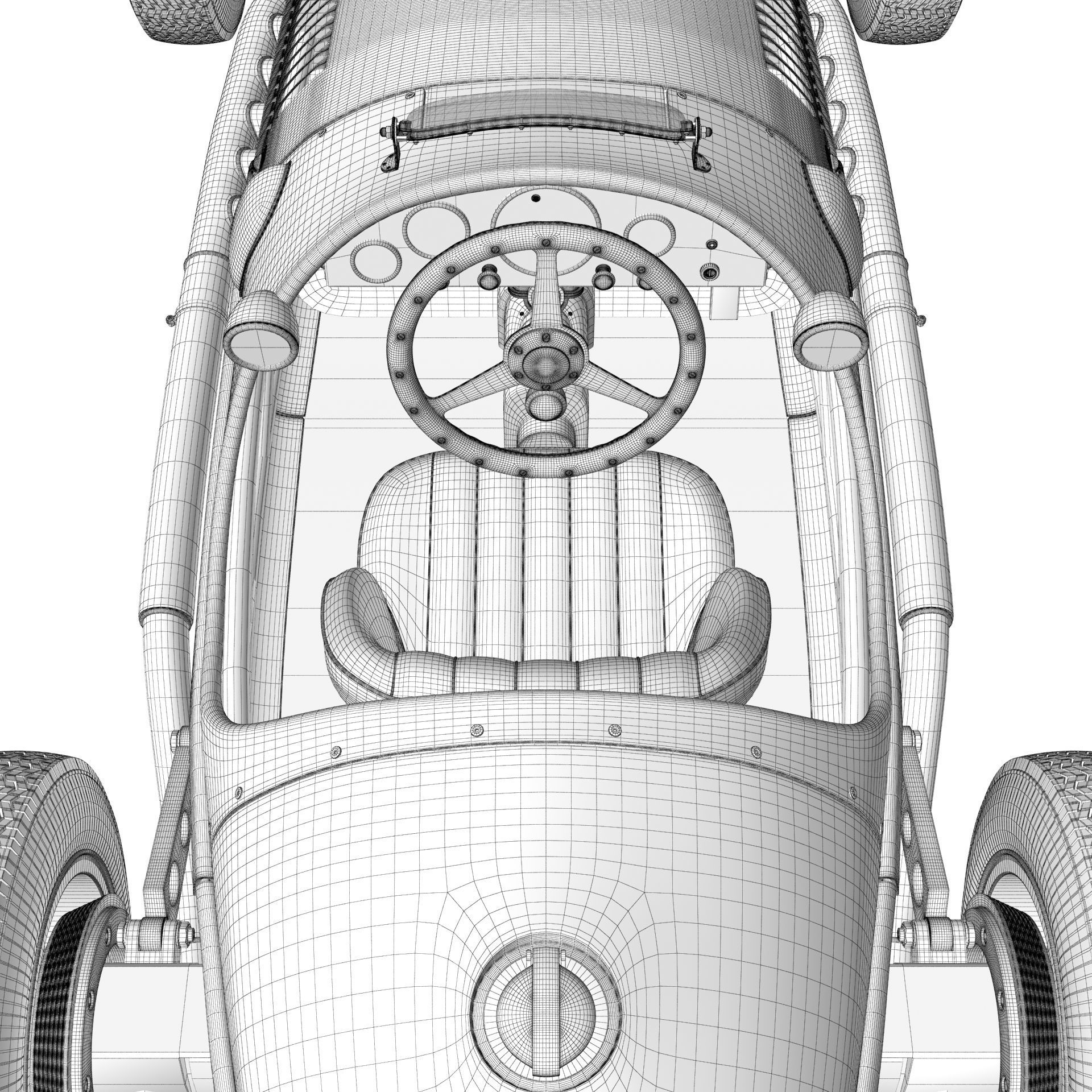 Ferrari F1 125 1950 3D model_33