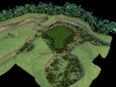 Jungle Environment Low-poly 3D model_2