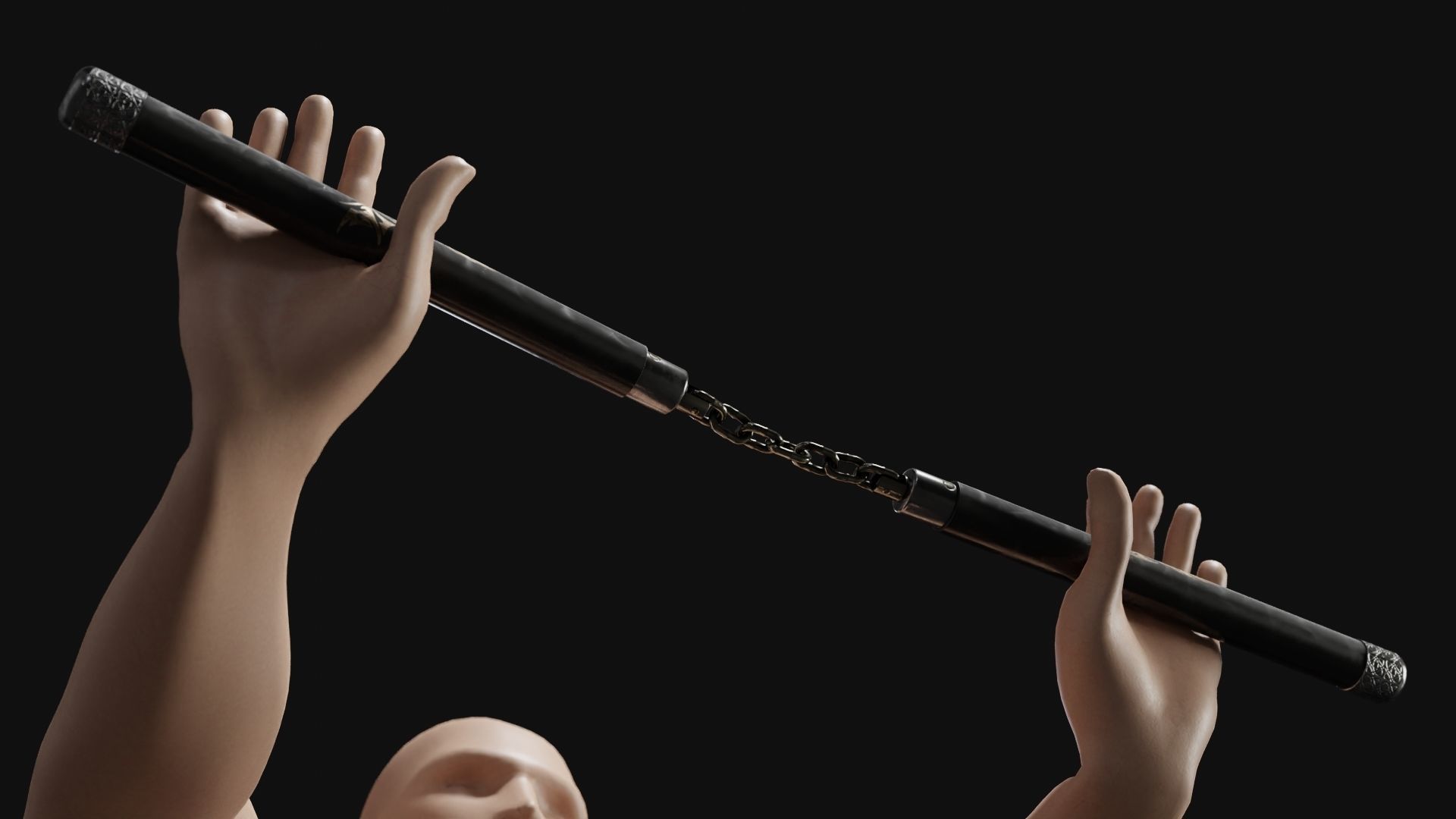 Martial arts Training Pack Low-poly 3D model_13