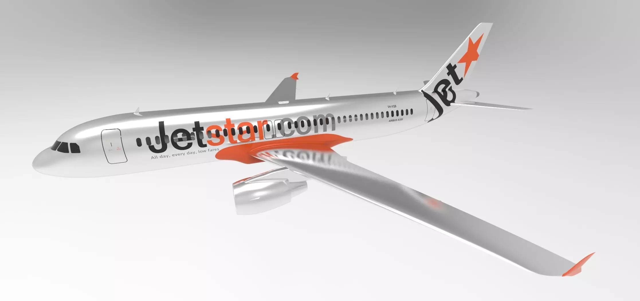 Airbus A320  3D print model_0