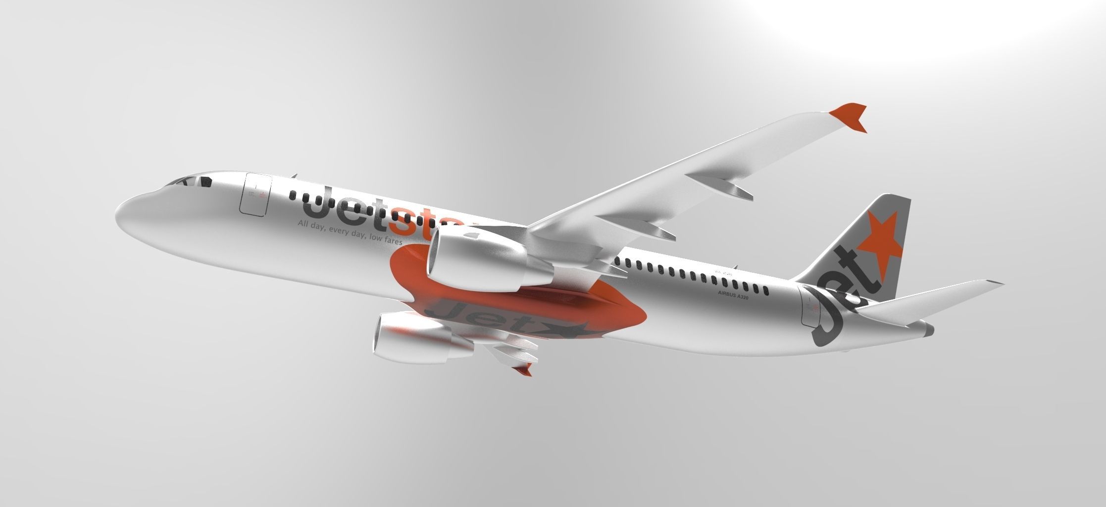 Airbus A320  3D print model_10