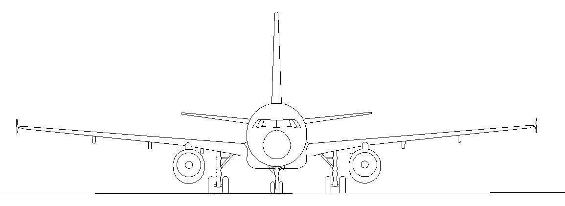 Airbus A320  3D print model_3
