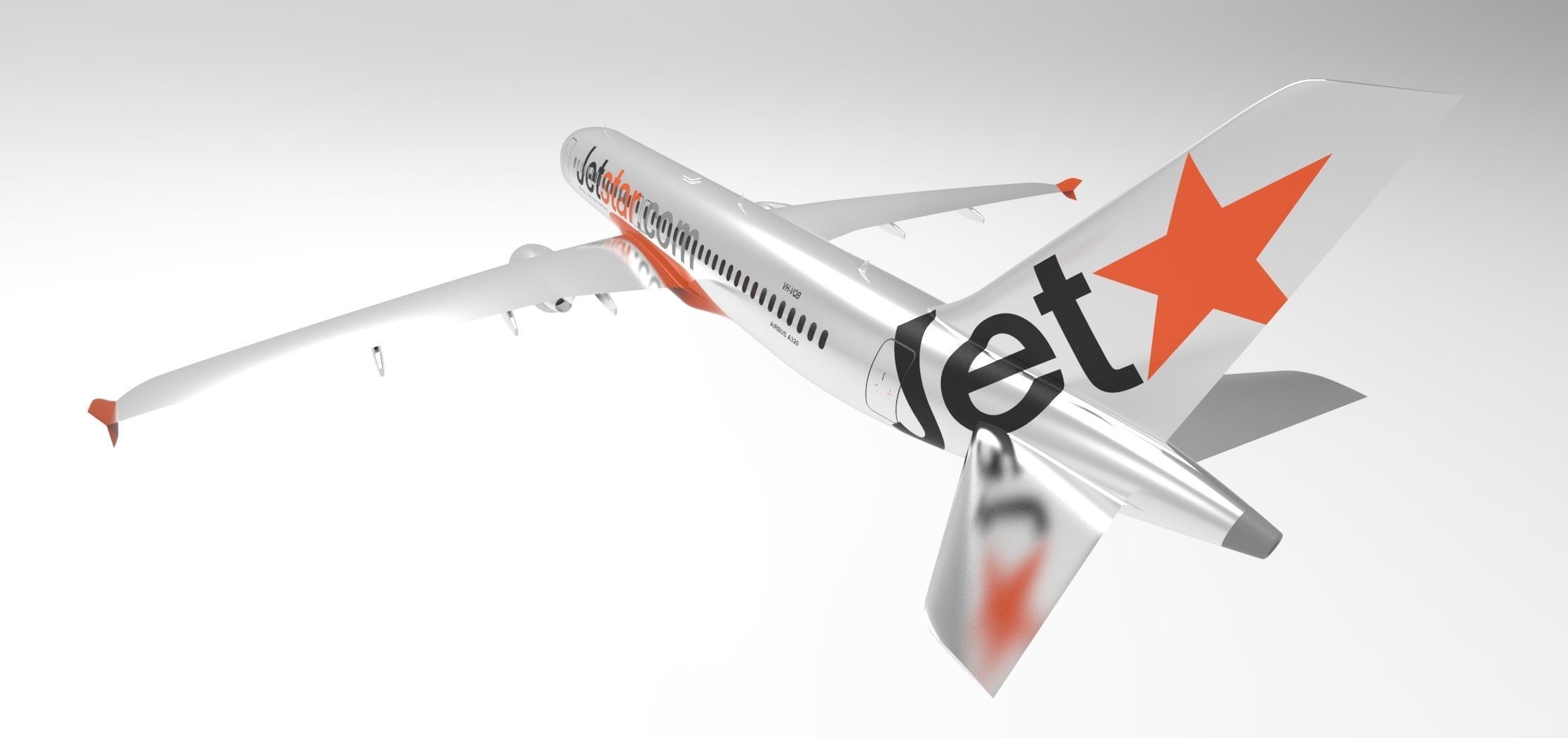 Airbus A320  3D print model_9