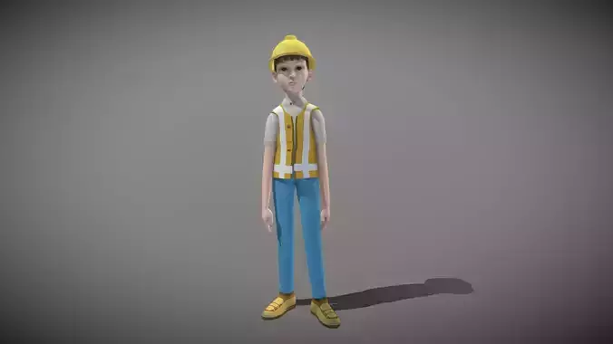 Cartoon Worker