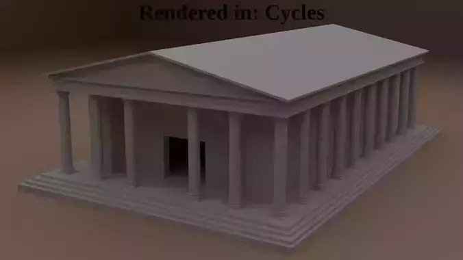 Ancient temple structure for Eevee and Cycles