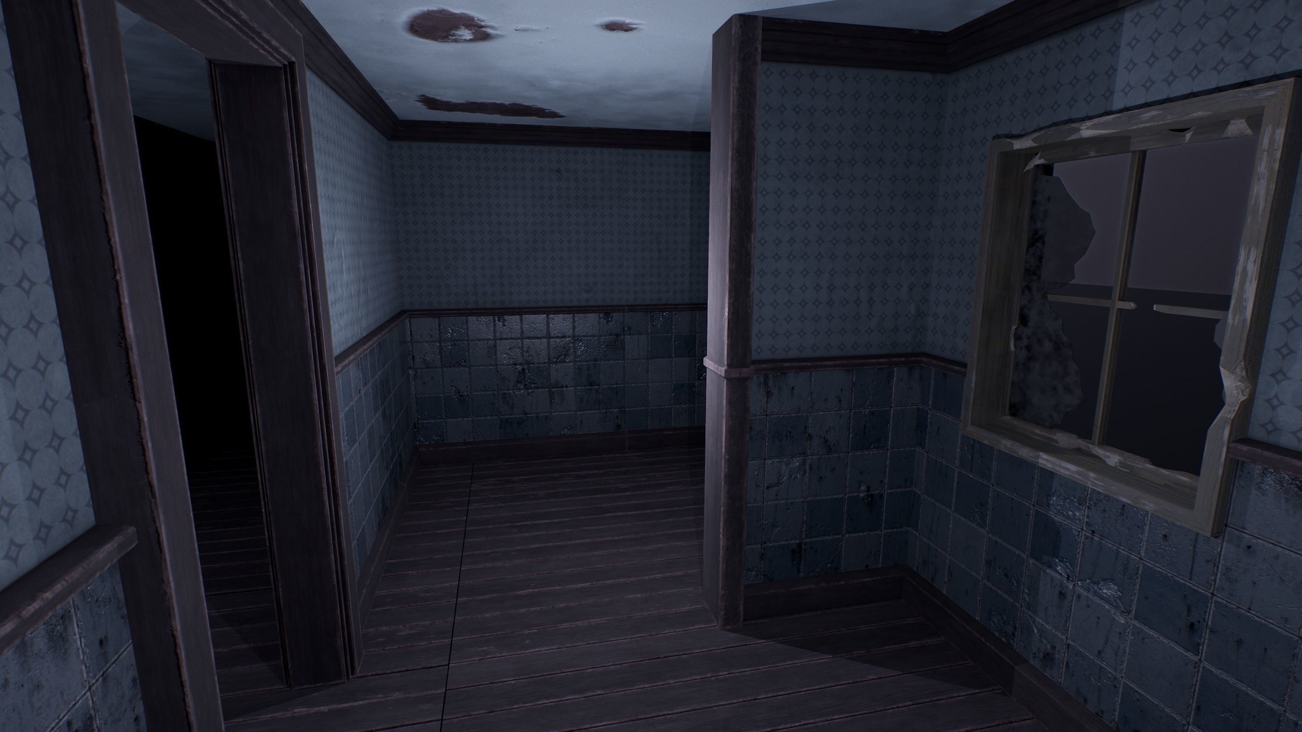 abandoned house with interior Low-poly 3D model_11