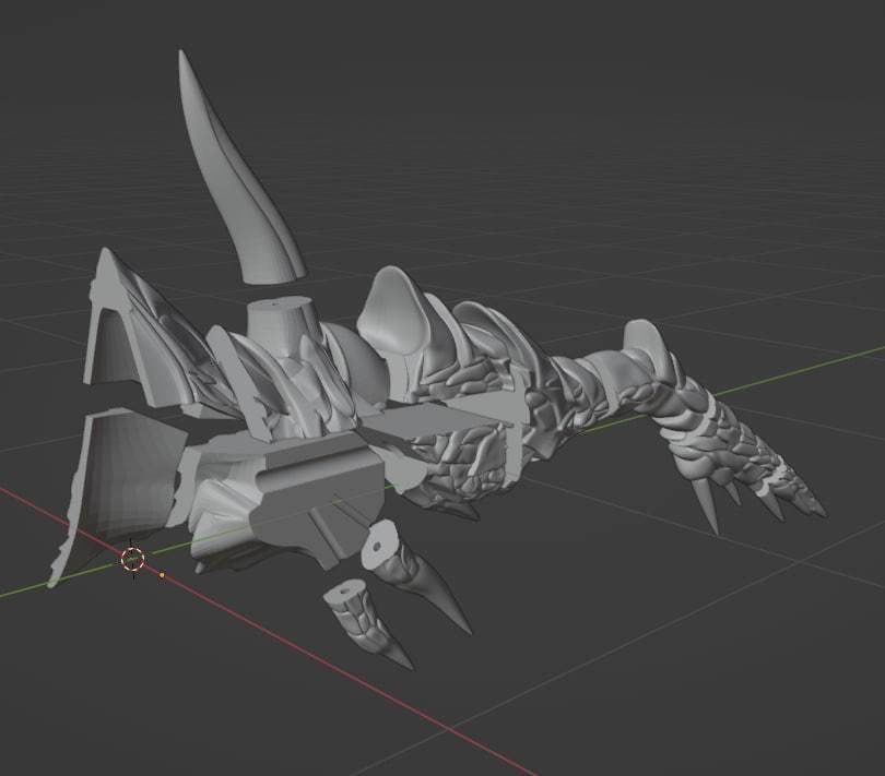 Big Draconic Bow from Lineage2 Game DB L2 3D Print Model 3D 3D print model_7