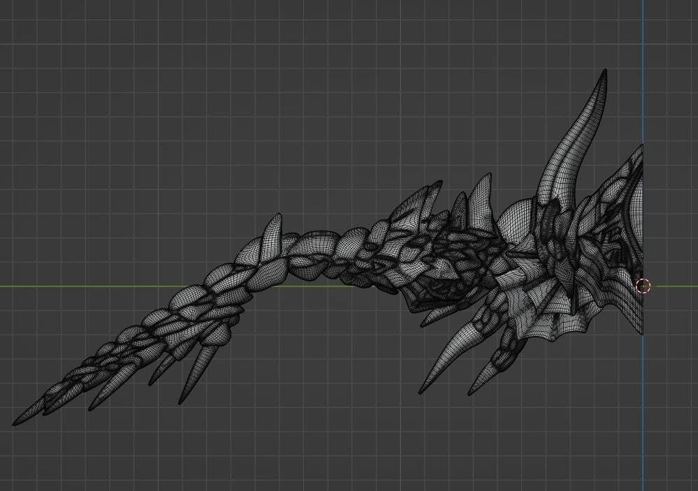 Big Draconic Bow from Lineage2 Game DB L2 3D Print Model 3D 3D print model_4