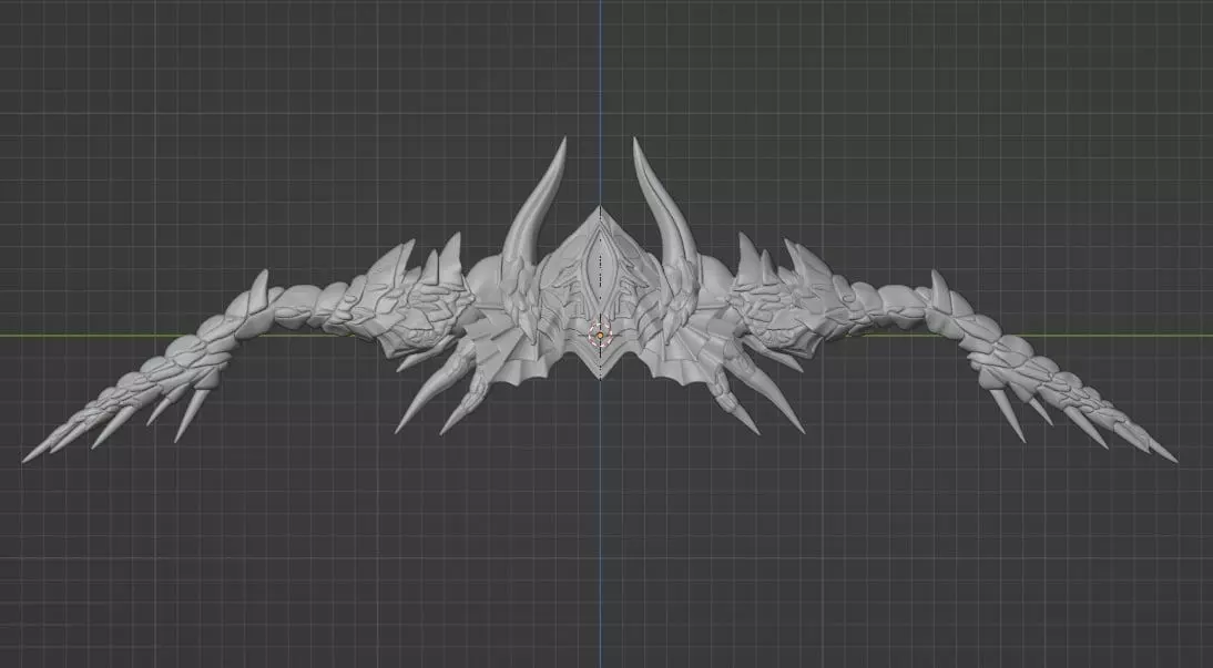 Big Draconic Bow from Lineage2 Game DB L2 3D Print Model 3D 3D print model_0