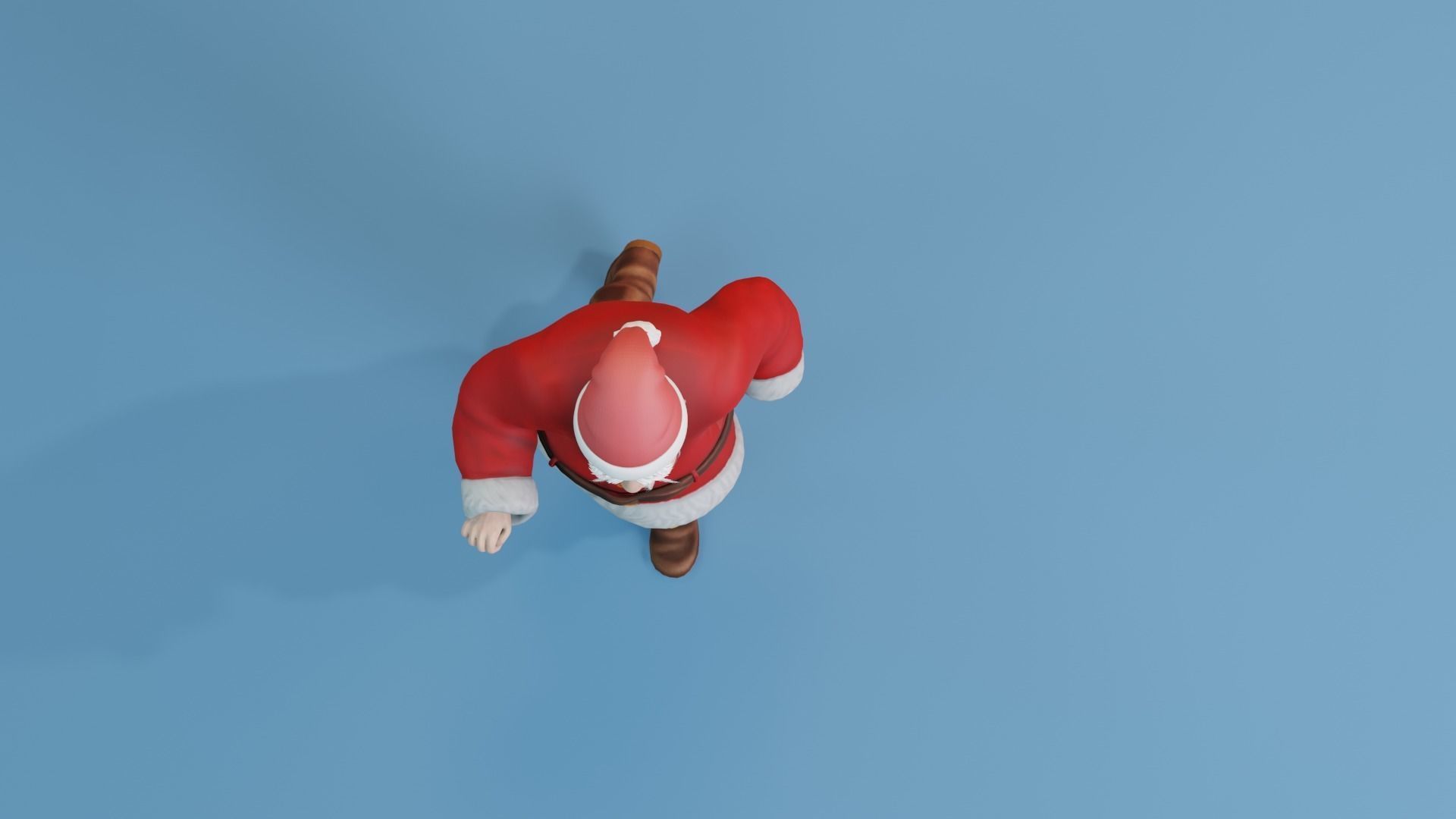 Santa Claus rigged and animated Low-poly 3D model_20