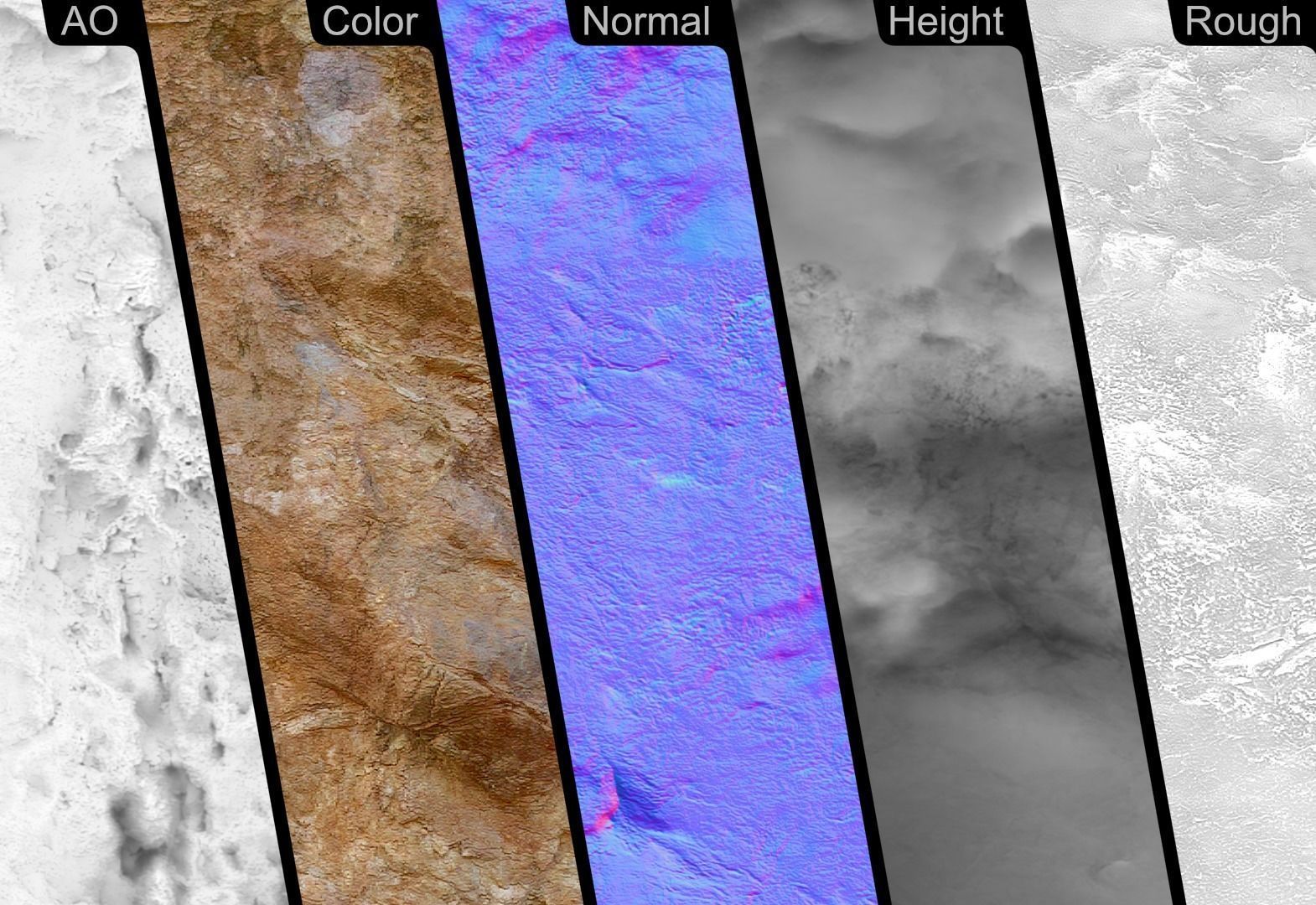 Jagged Rock PBR Texture Texture_10