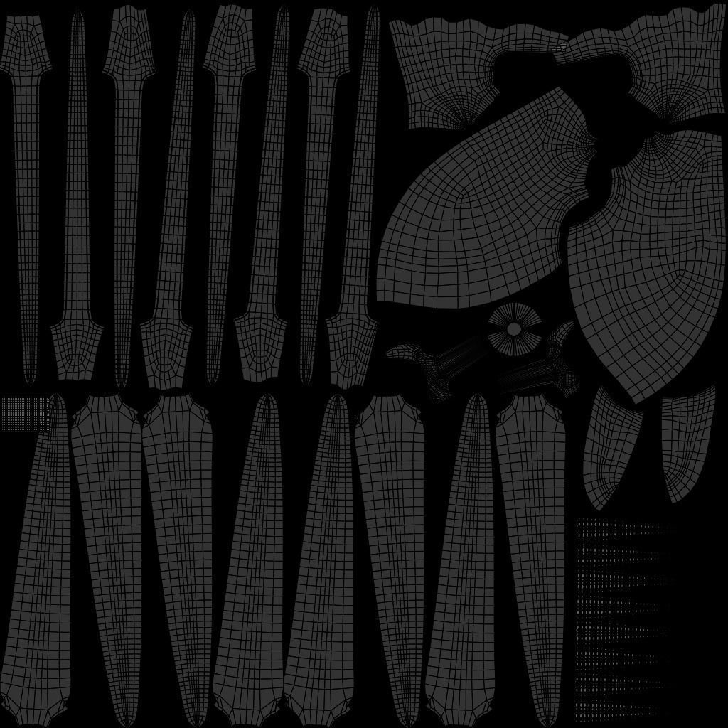 Animated Octopus Low-poly 3D model_10