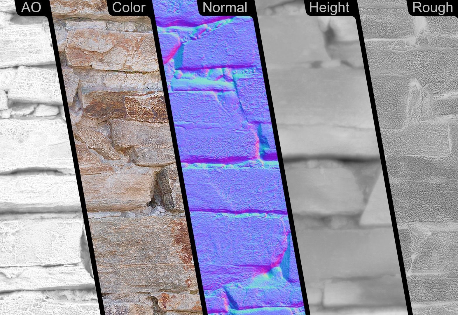 Stone Wall PBR Texture 06 Texture_10