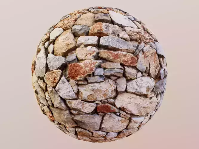 Stone Wall PBR Texture 07 Texture