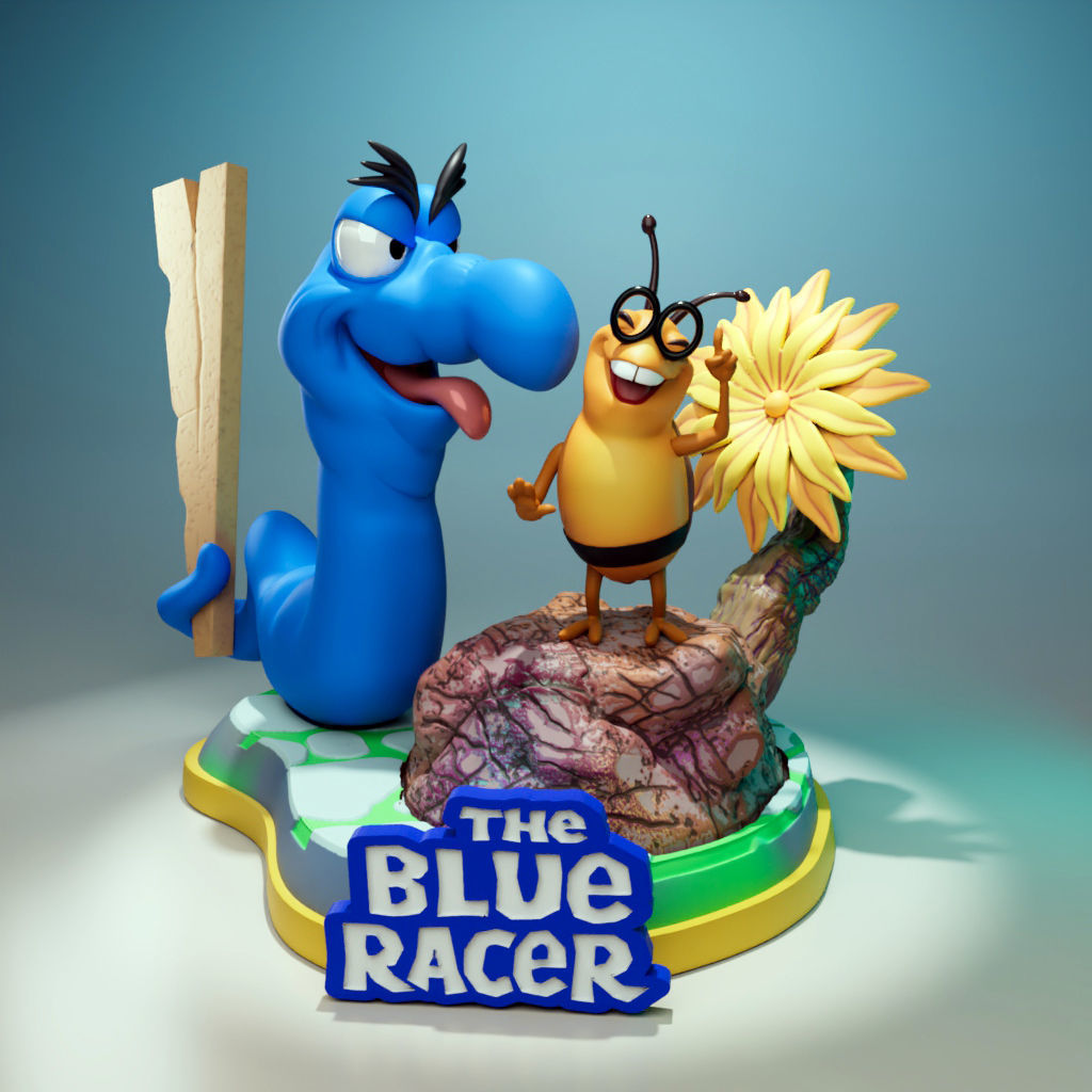 Blue Racer Wv The Blue Racer 3D model 3D printable | CGTrader