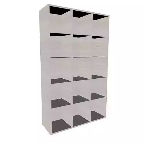 Cabinet cube shelving unit Free 3D model