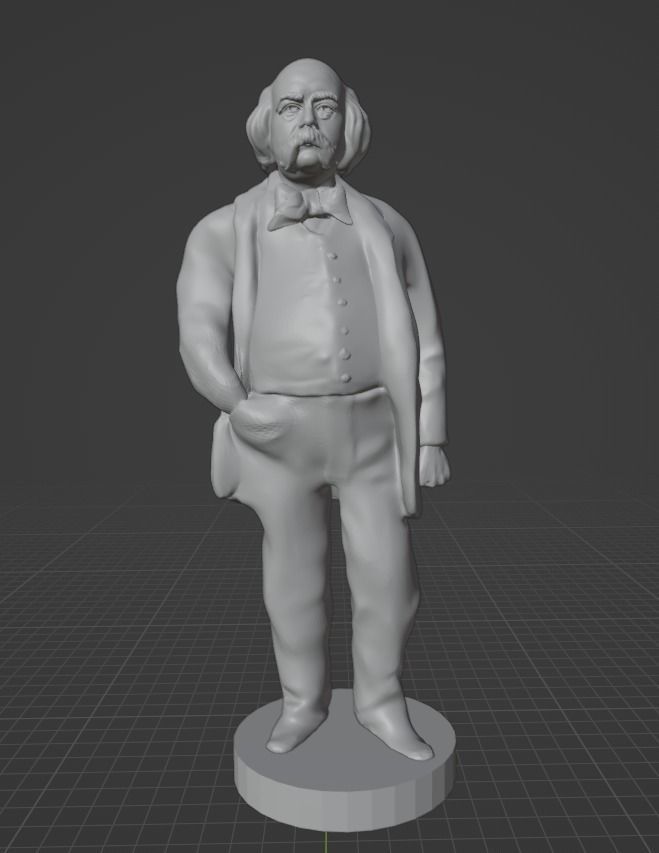 Gustave Flaubert 3D print model_11