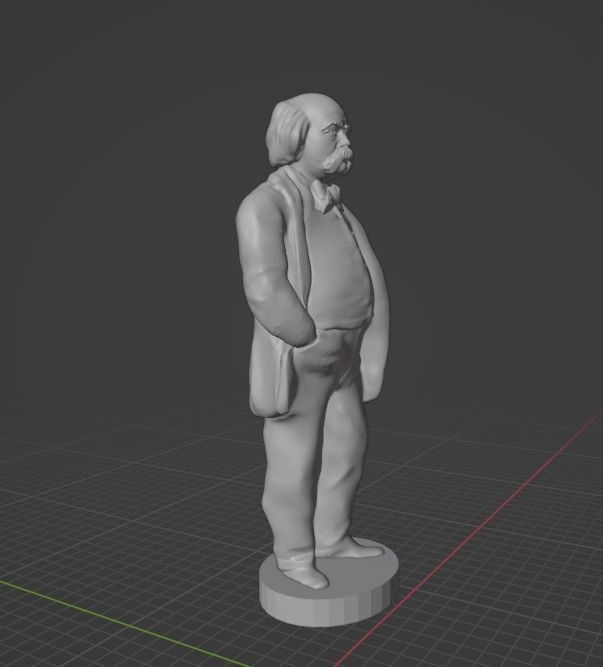 Gustave Flaubert 3D print model_13