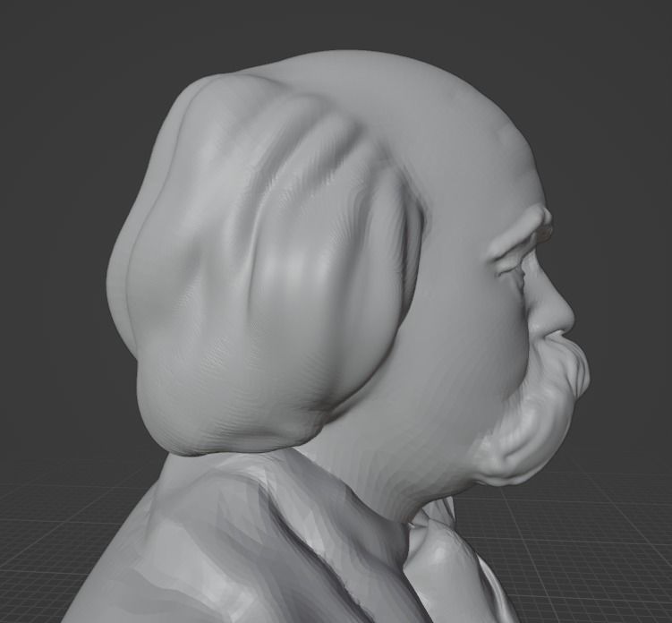 Gustave Flaubert 3D print model_2