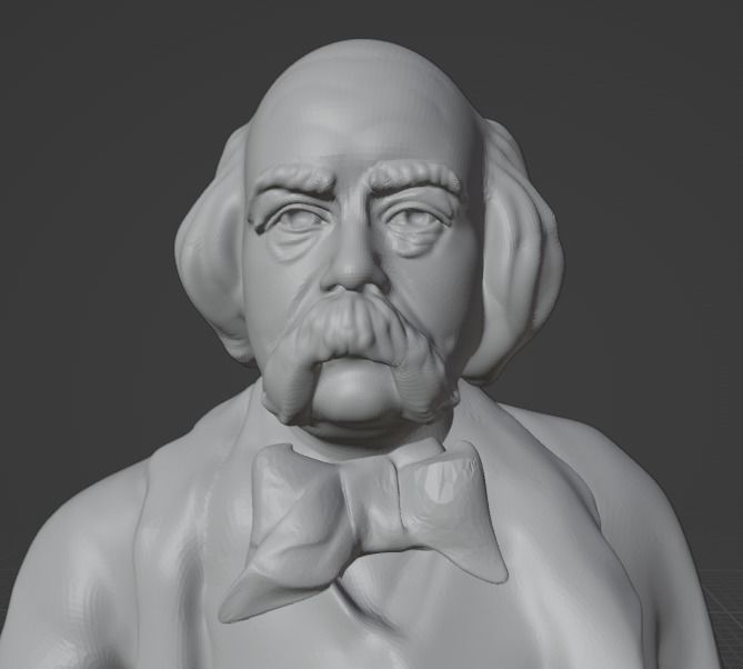 Gustave Flaubert 3D print model_19