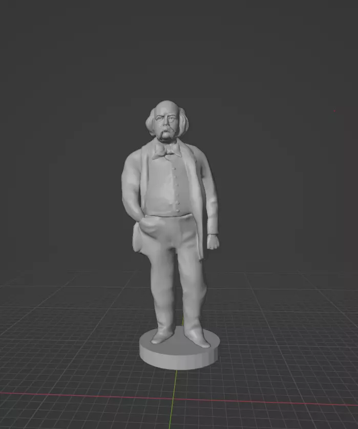 Gustave Flaubert 3D print model_0