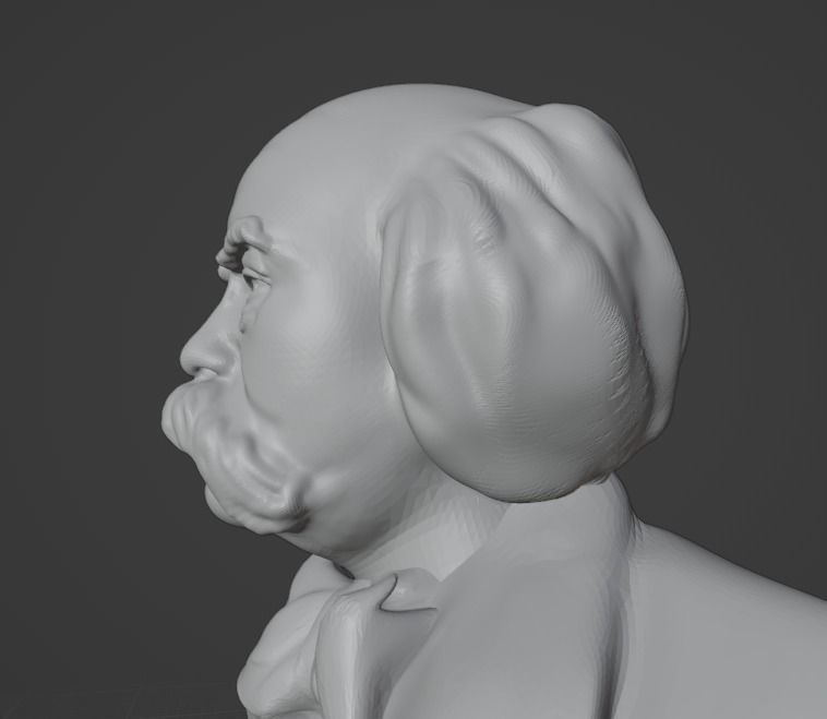 Gustave Flaubert 3D print model_4