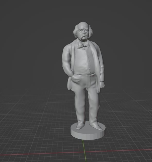 Gustave Flaubert 3D print model_10