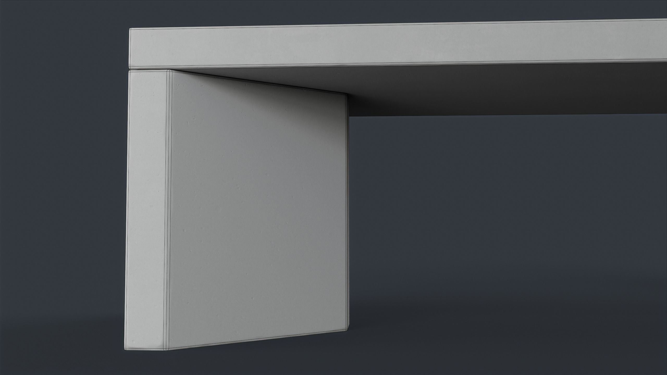 Modern Outdoor Bench 79 PBR Game Ready Low-poly 3D model_24